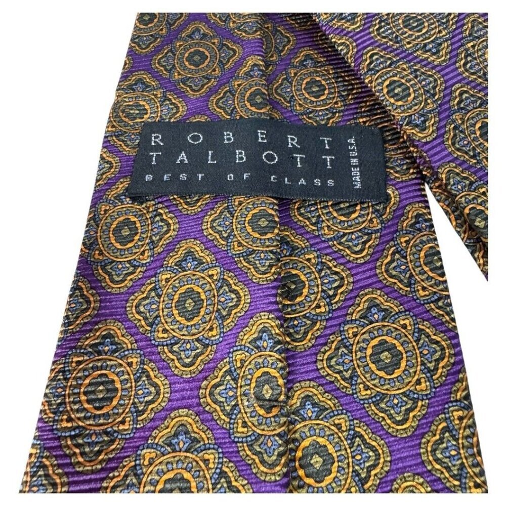 Robert Talbott best of‎ class tie purple geometric classic